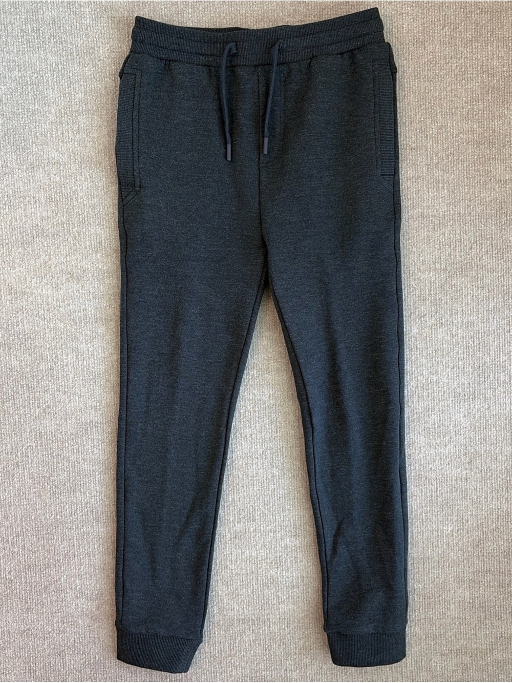 BURLEBO YOUTH L 10/12 Fleece Joggers Black NWT
